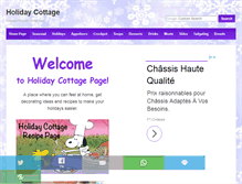 Tablet Screenshot of holidaycottagepage.com